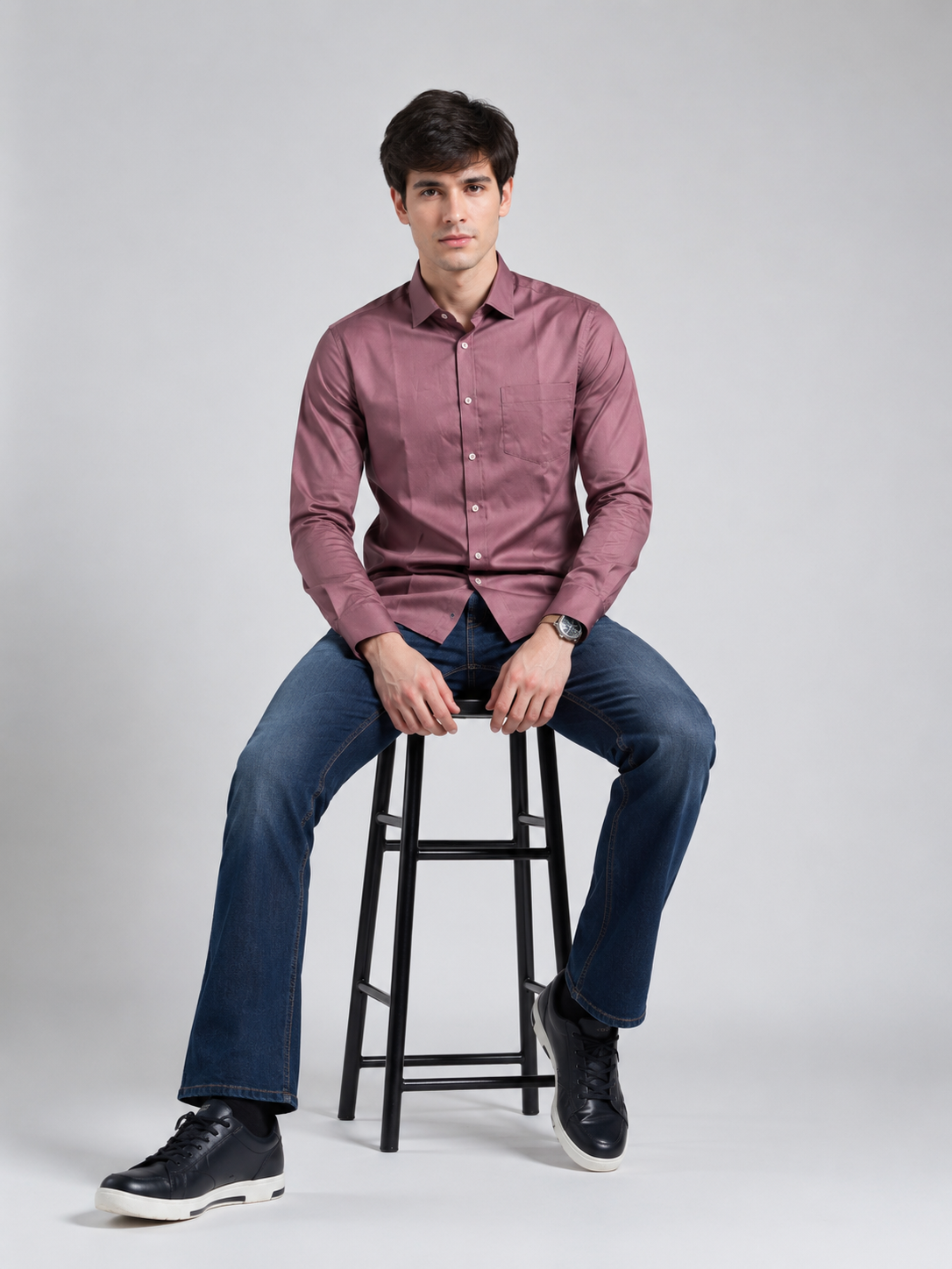 Classic Plum Premium Casual Shirt