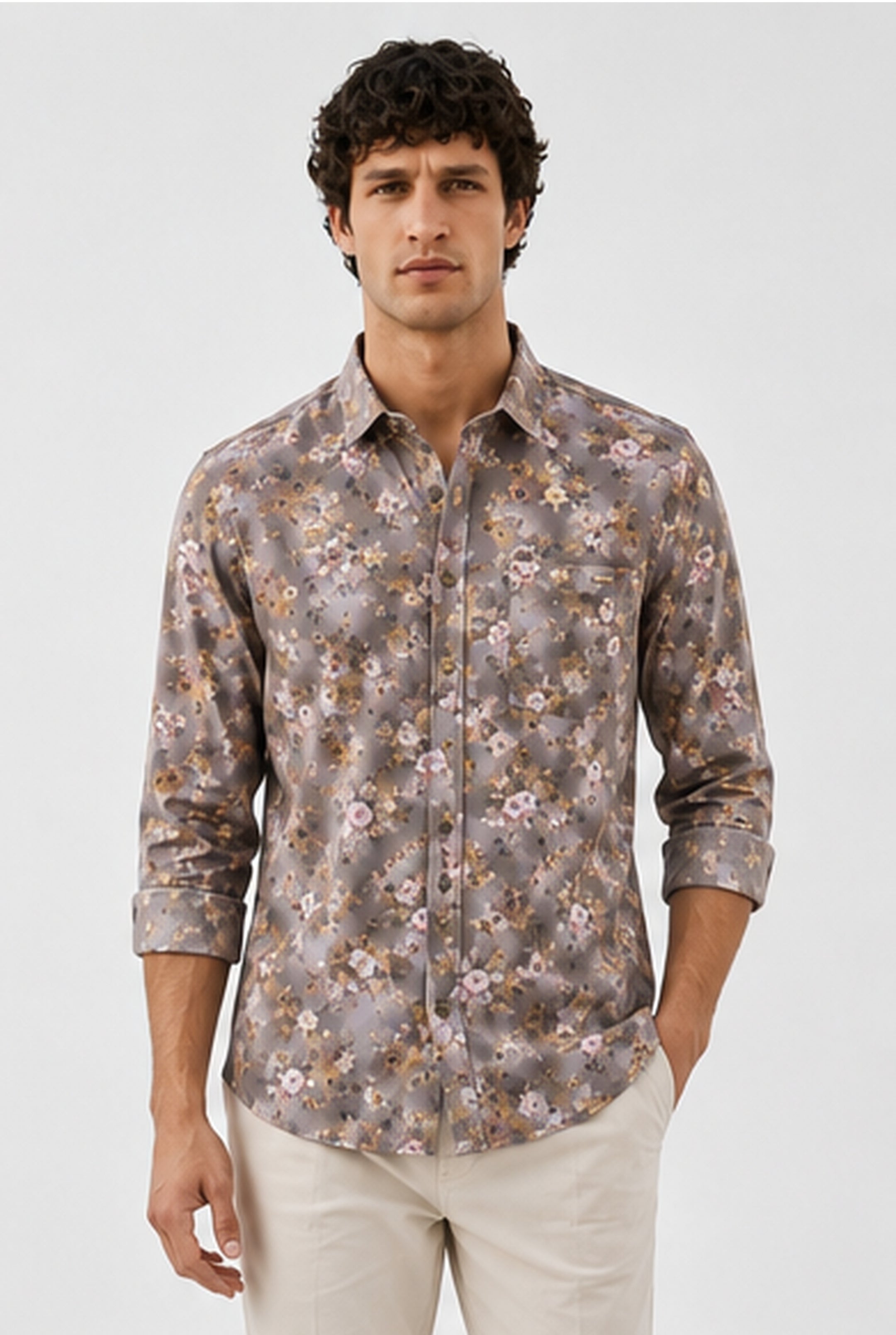 Men’s Premium Floral Printed Casual Shirt